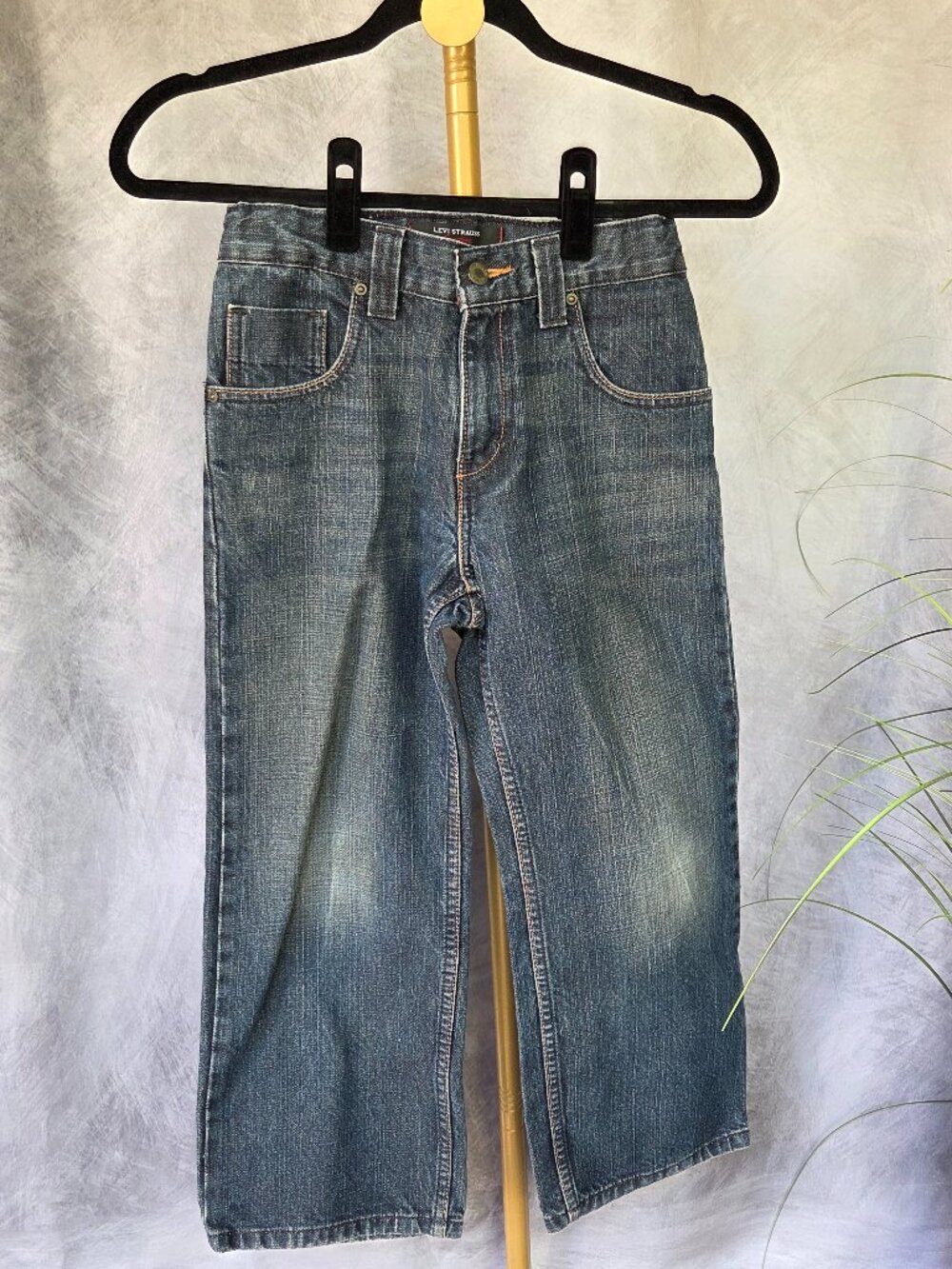 Vintage Boys Levi Strauss Signature Baggy Jeans Sz 8 Regular Like New